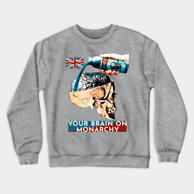 YOUR BRAIN ON MONARCHY #2 Crewneck Sweatshirt by Spine Film